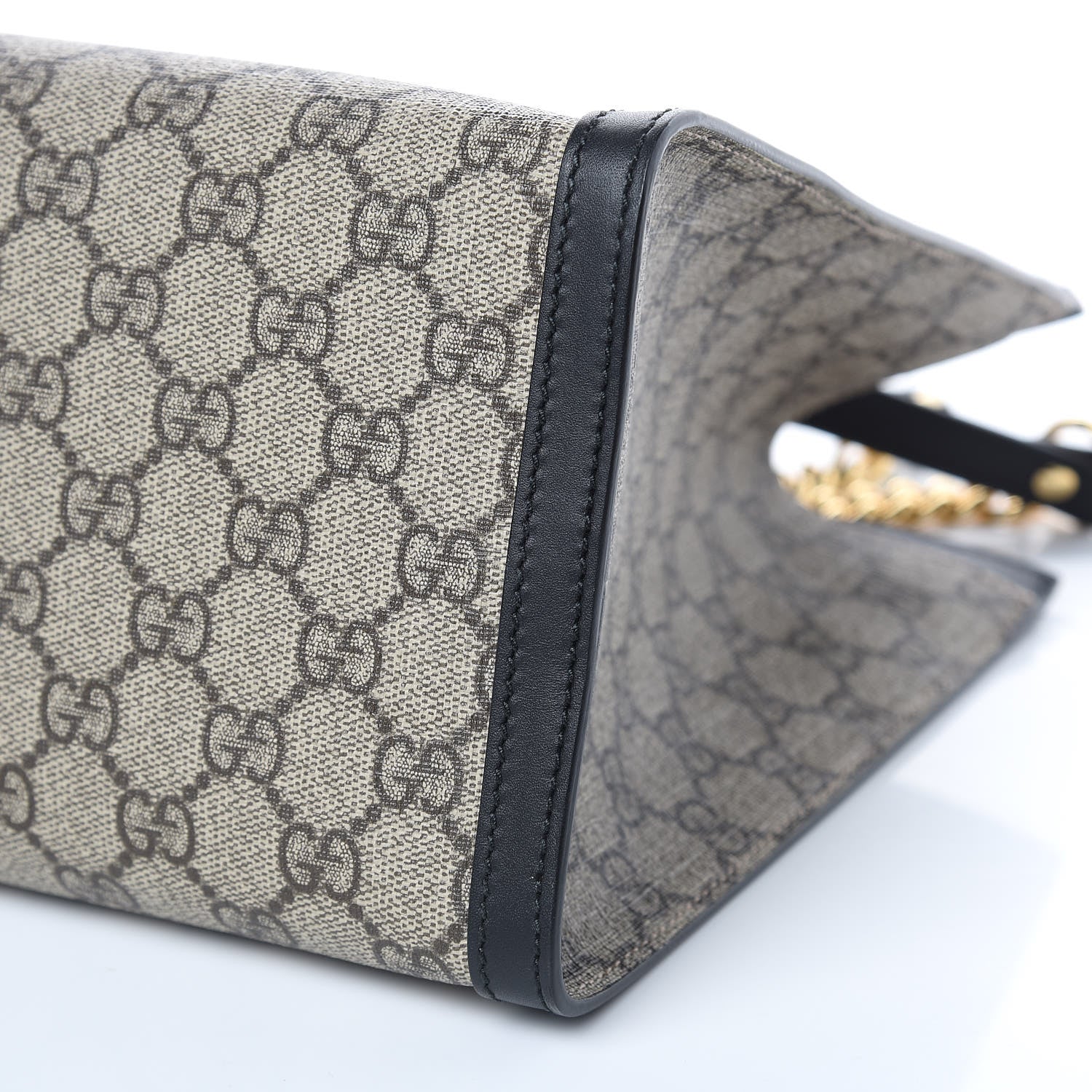 Gucci GG Supreme Monogram Medium Padlock Tote Black 9 of 9