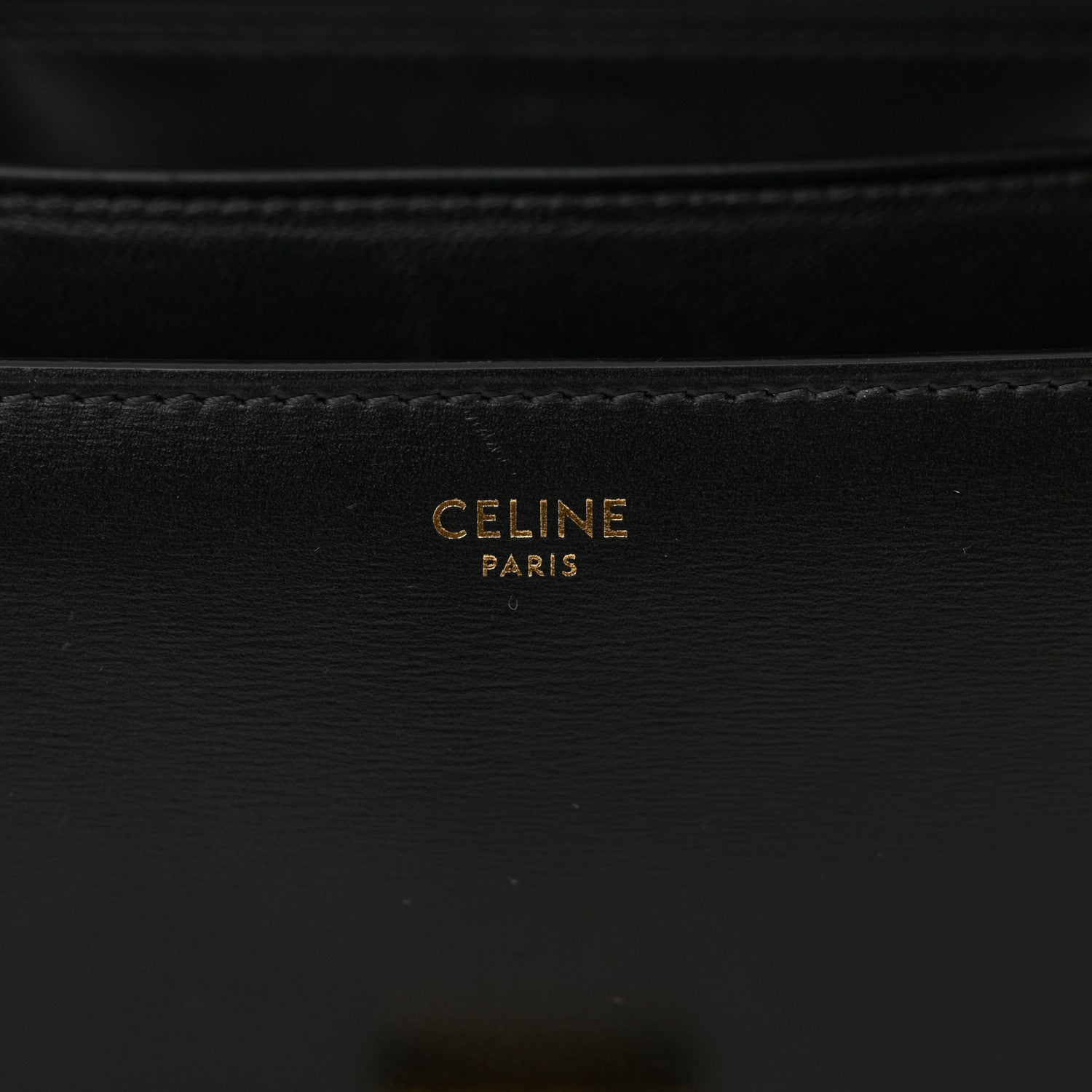 Celine Box Calfskin Medium Classic Box Flap Bag Black 6 of 10