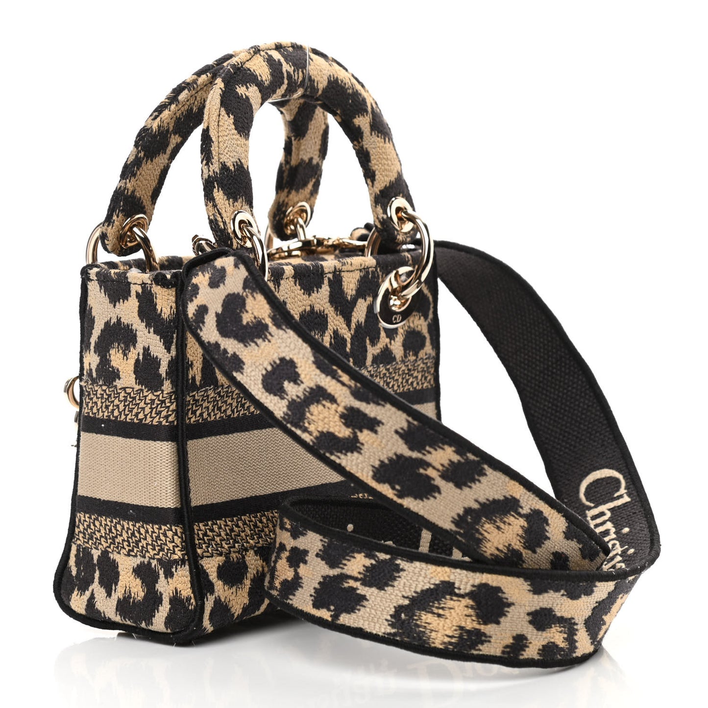 Canvas Mini Mizza Embroidered Lady D-Lite Beige Multicolor