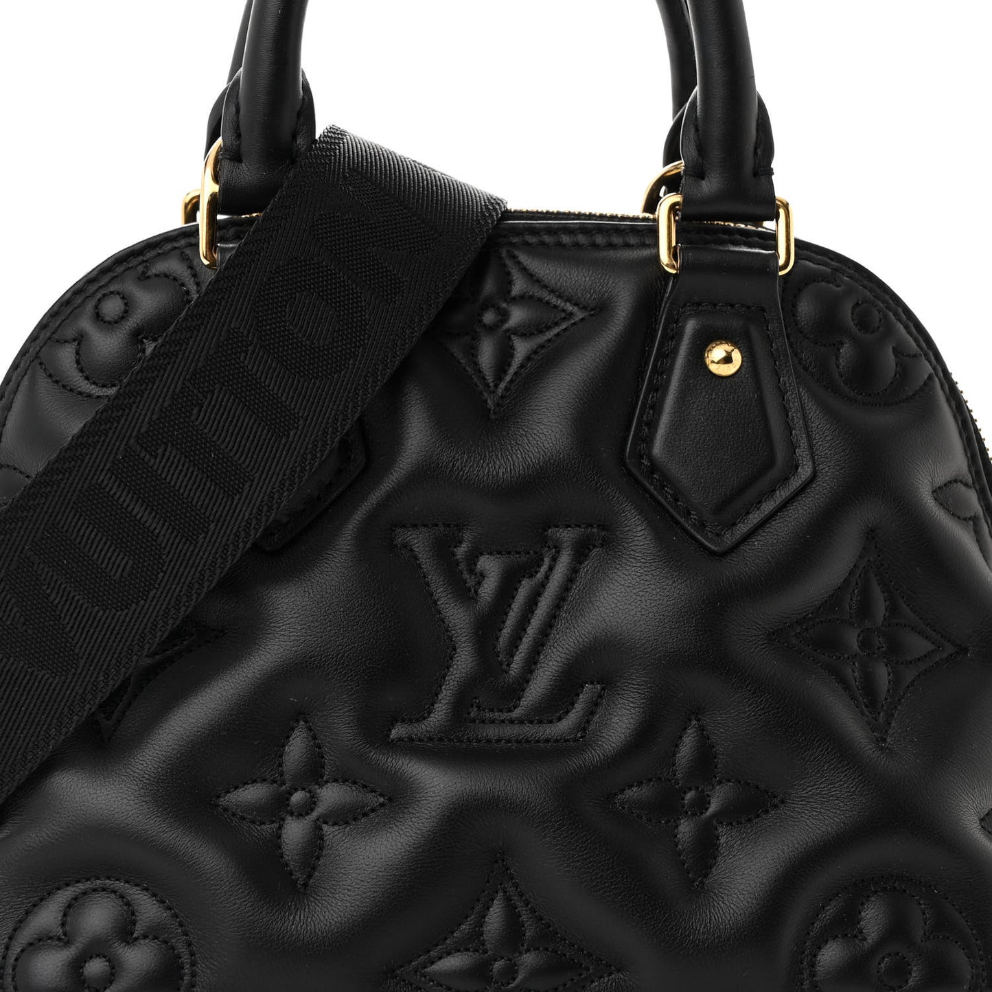 Calfskin Bubblegram Alma BB Black