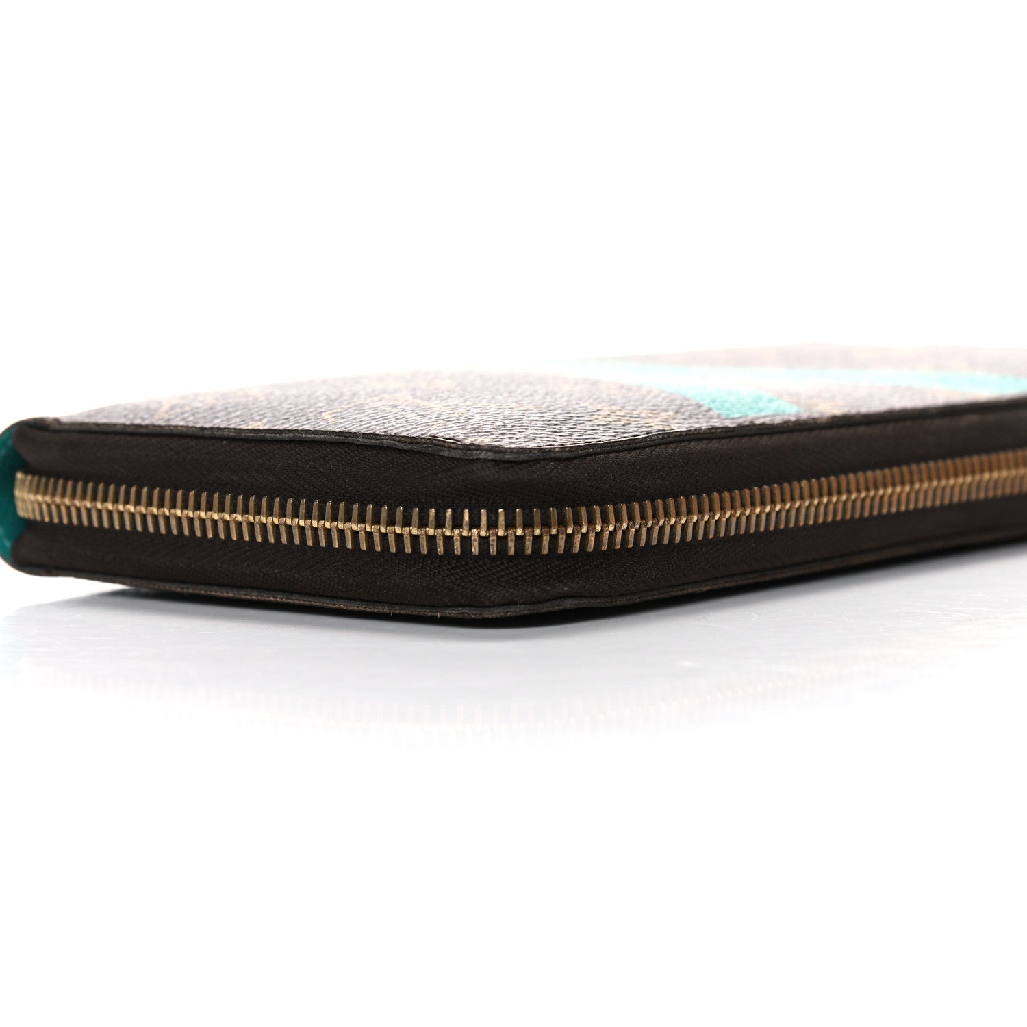 Louis Vuitton Monogram V Zippy Wallet Turquoise 10 of 13