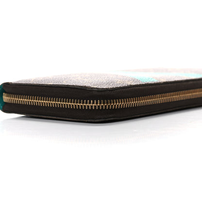 Louis Vuitton Monogram V Zippy Wallet Turquoise 10 of 13