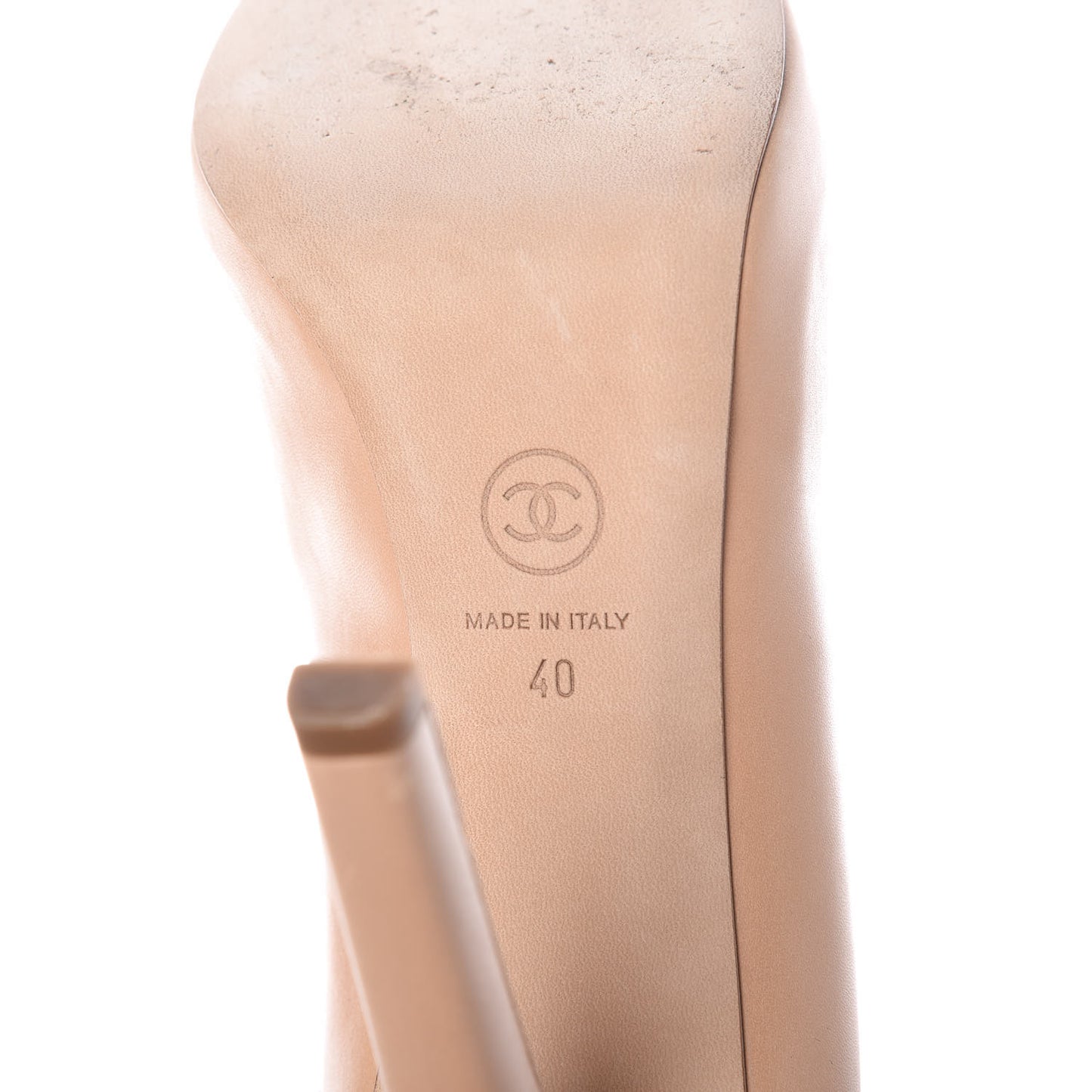 Lambskin Cap Toe Pumps 40 Beige Black