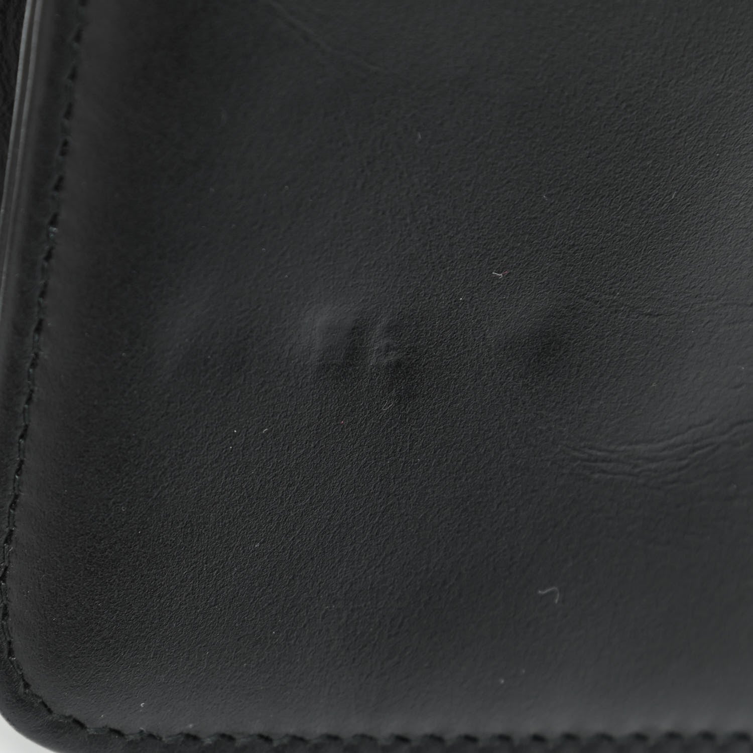 Chanel Aged Calfskin Quilted Gabrielle Wallet On Chain WOC Navy Black 11 of 12