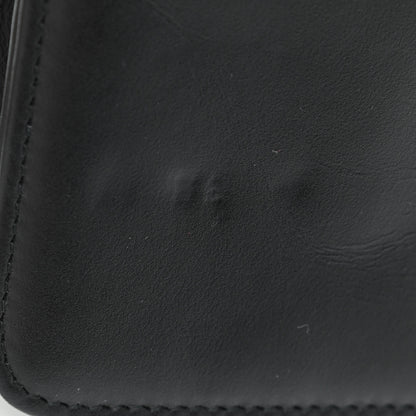Chanel Aged Calfskin Quilted Gabrielle Wallet On Chain WOC Navy Black 11 of 12