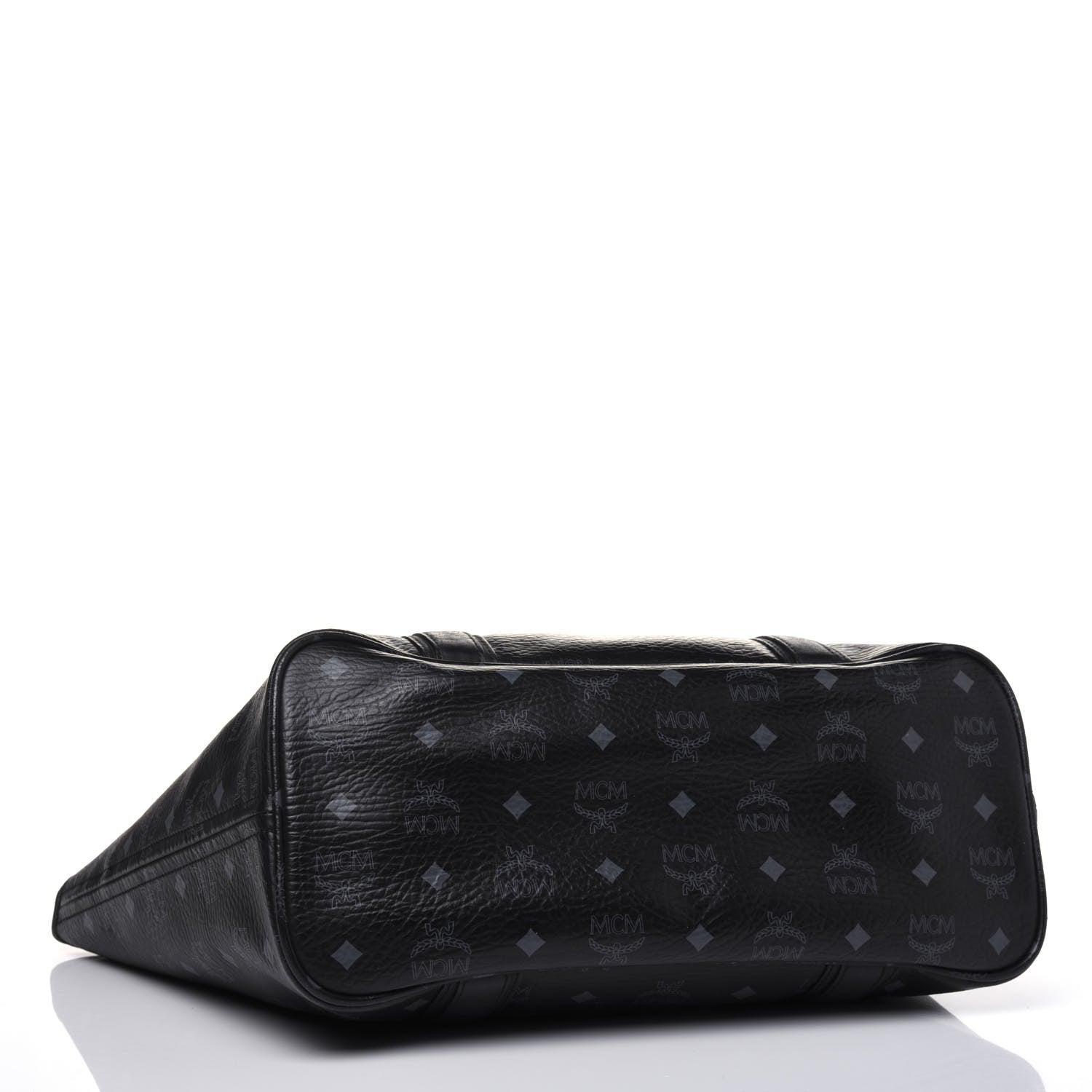 MCM Visetos Shopping Tote Black 4 of 29