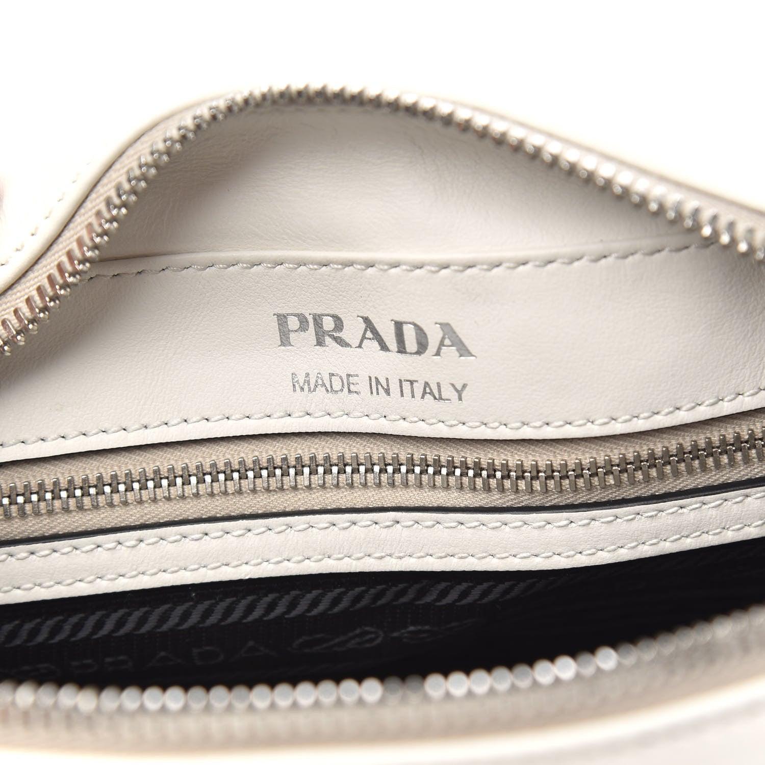 Prada City Calf Monkey Print Camera Bag White Papaya 6 of 9