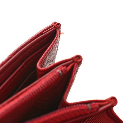 Chanel Caviar Quilted Large Gusset Flap Wallet Dark Red 11 of 11