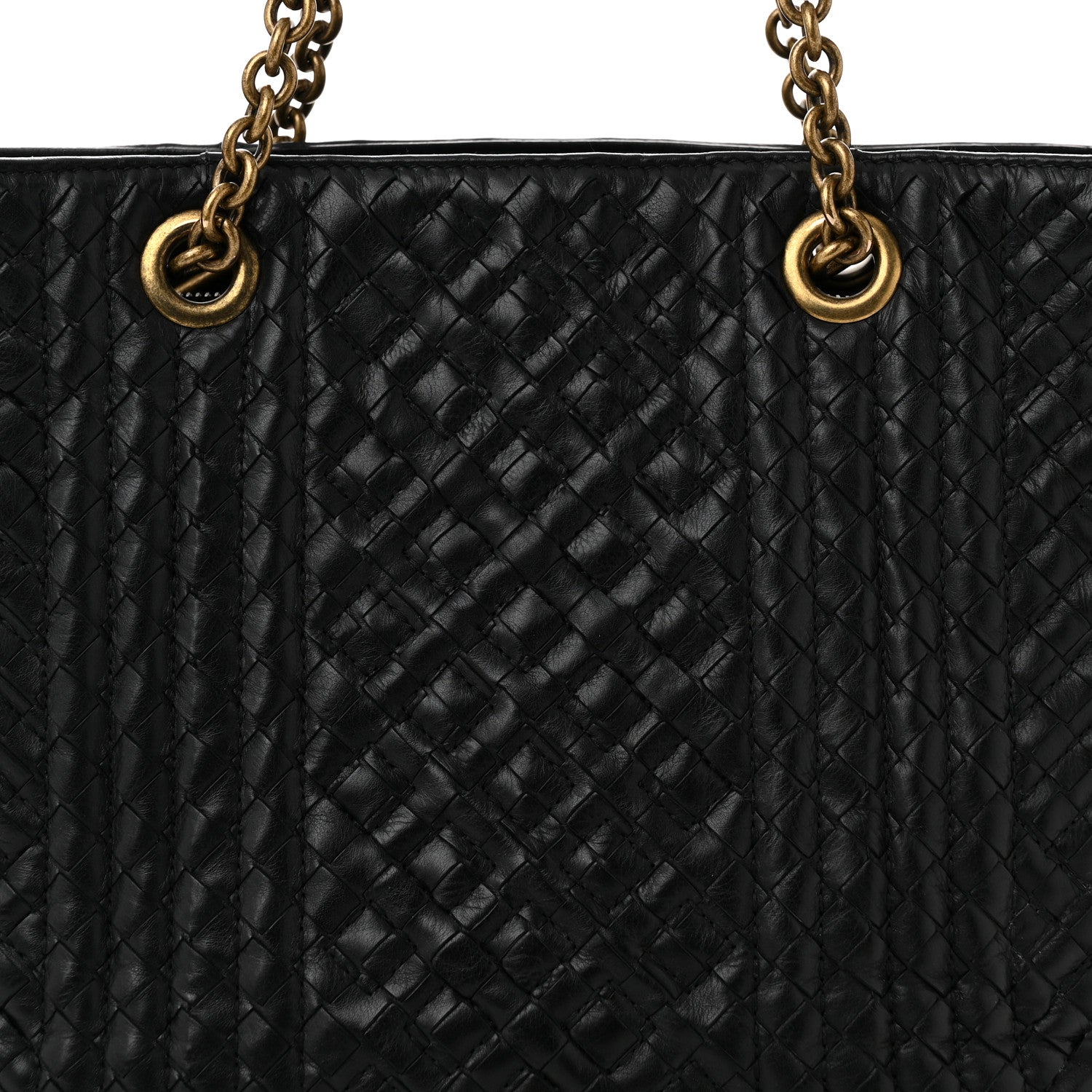 Bottega Veneta Lambskin Intrecciato Boutis MediumTote Black 9 of 12