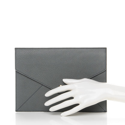 Gucci Pebbled Calfskin Soho Document Holder Grey 2 of 7