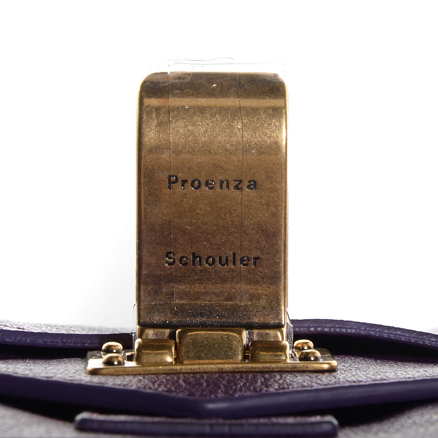 Proenza Schouler Leather PS1 Pouch Messenger Bag Grape Jam 6 of 13