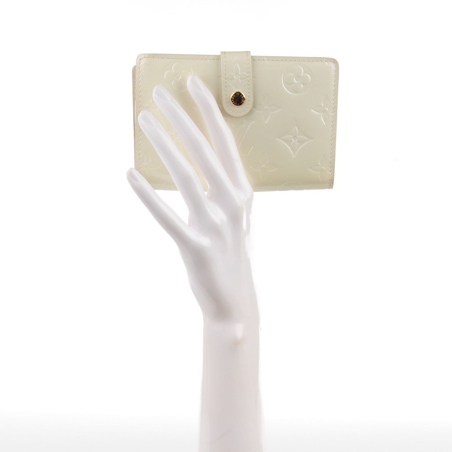 Louis Vuitton Vernis French Purse Wallet Perle 2 of 7