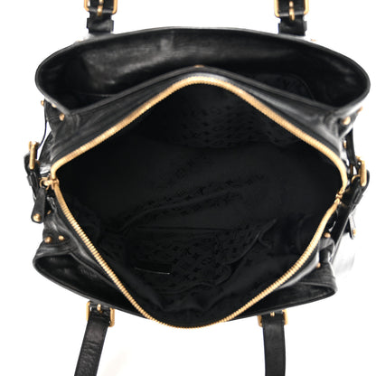 Louis Vuitton Lambskin Riveting Black 5 of 10