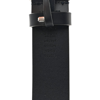 Gucci Selleria Calfskin Mens Interlocking G 37mm Belt 90 36 Black 4 of 6