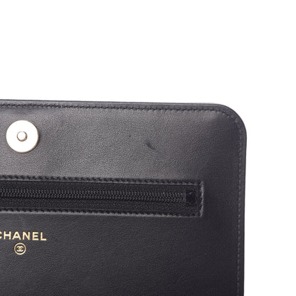 Chanel Caviar Quilted Vintage Mademoiselle Wallet On Chain WOC Black 18 of 20