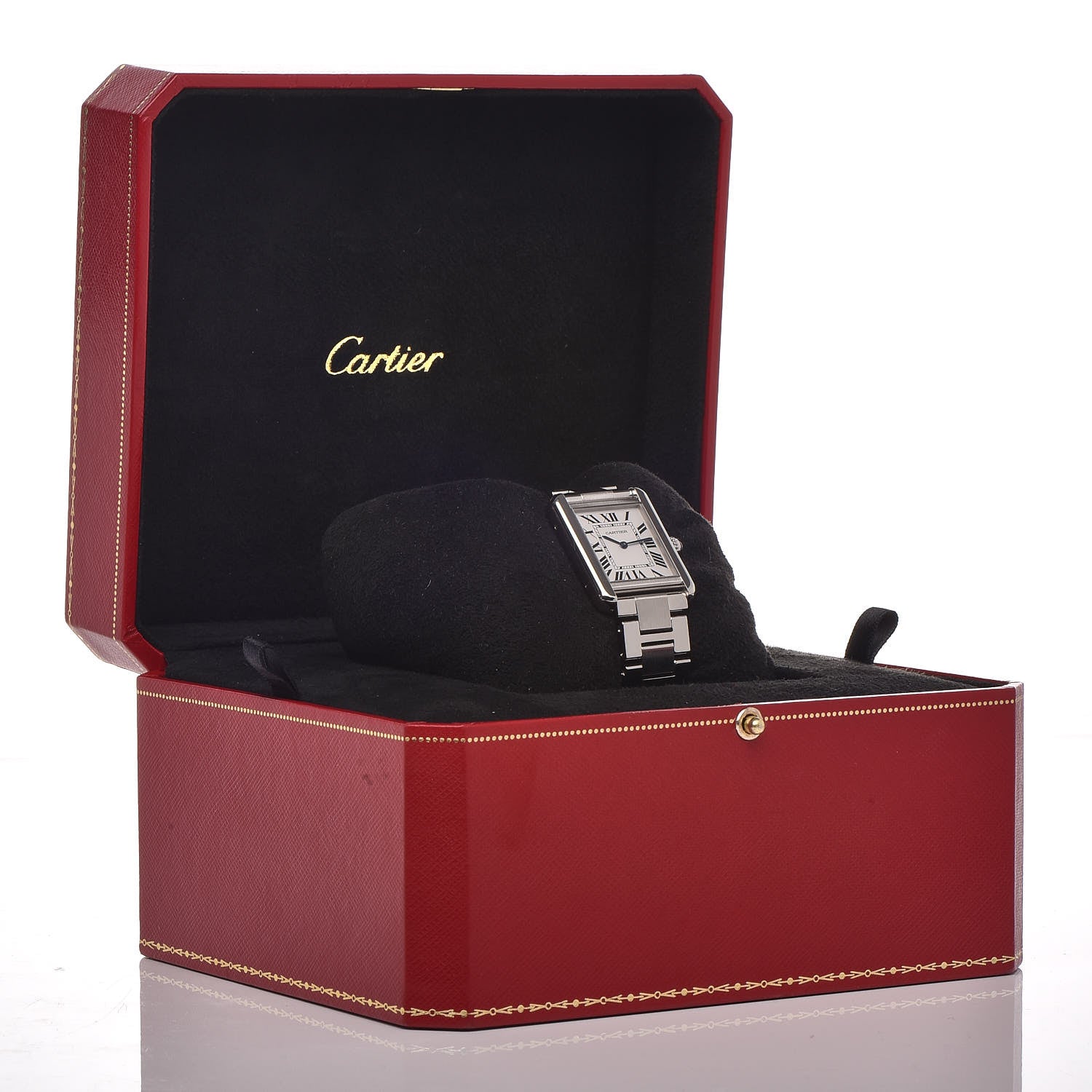 Cartier Stainless Steel 24mm Tank Solo Quartz Watch 7 of 7