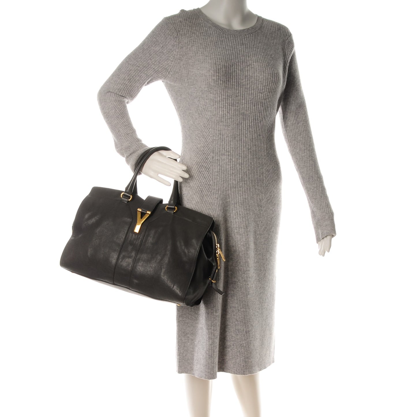 Sheepskin Medium Cabas ChYc Grey