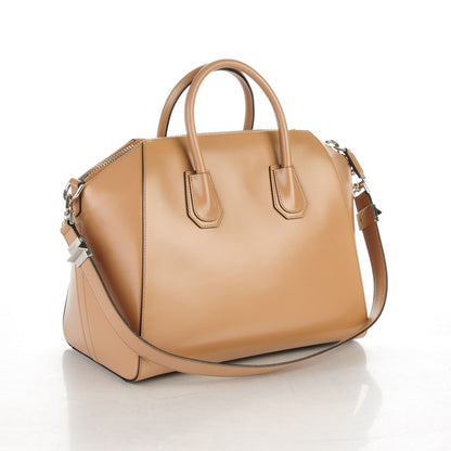 Givenchy Shiny Lord Calfskin Medium Antigona Dark Beige 2 of 5
