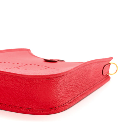 Hermes Taurillon Maurice Flipperball Sangle Evelyne TPM Rouge De Coeur Bleu Frida 10 of 11