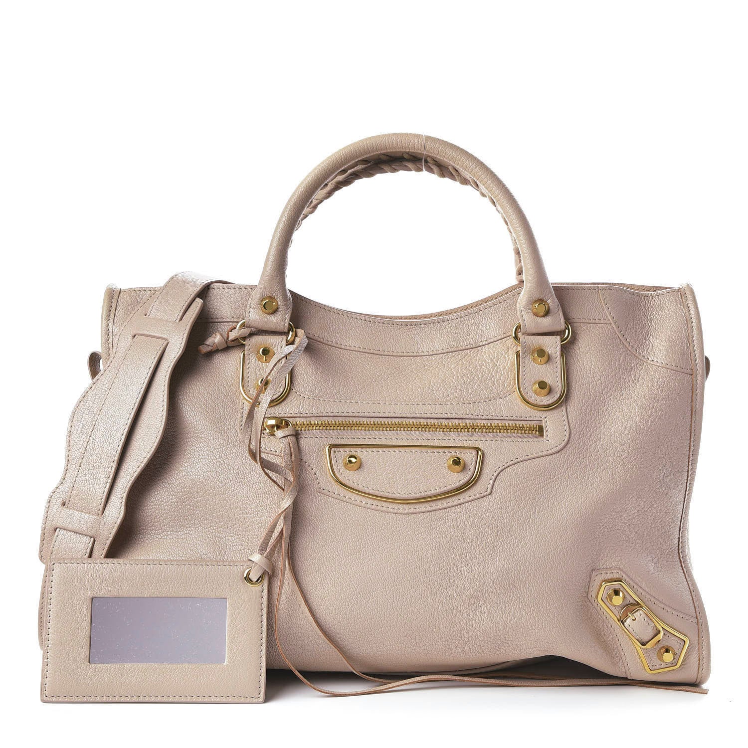 Balenciaga Chevre Gold Hardware Metallic Edge City Beige Praline 1 of 10