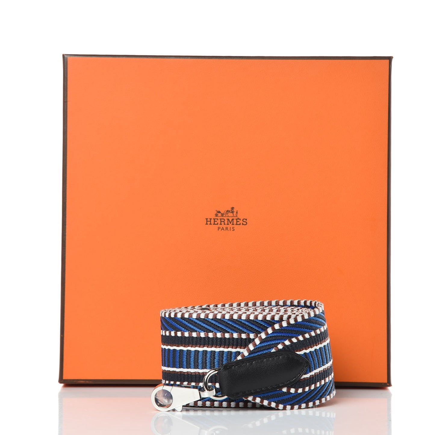 Toile Swift 50mm Sangle Cavale Shoulder Strap Bleu Zellige Indigo Black