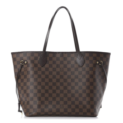 Louis Vuitton Damier Ebene Neo Neverfull MM Rose Ballerine 1 of 9