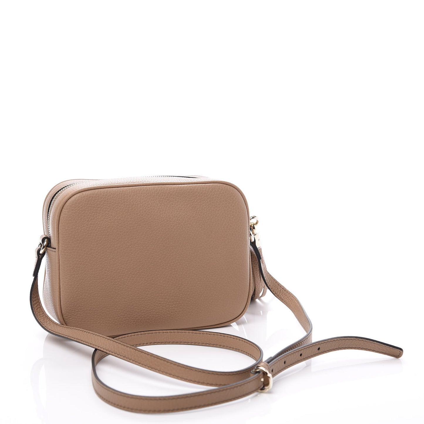 Pebbled Calfskin Small Soho Disco Bag Camelia