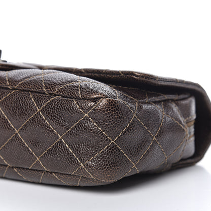 Chanel Iridescent Caviar Quilted Small Chic Flap Brown 9 of 10