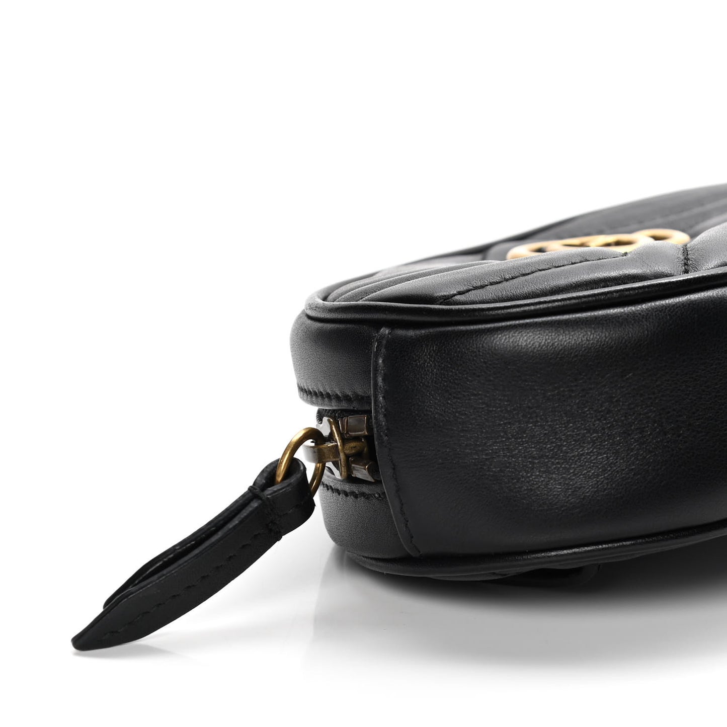 Calfskin Matelasse GG Marmont Belt Bag 70 28 Black