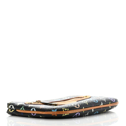 Louis Vuitton Monogram Multicolor Pochette Plate MM Black 4 of 9
