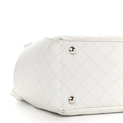 Chanel Grained Calfskin CC Pocket Tote White 9 of 14