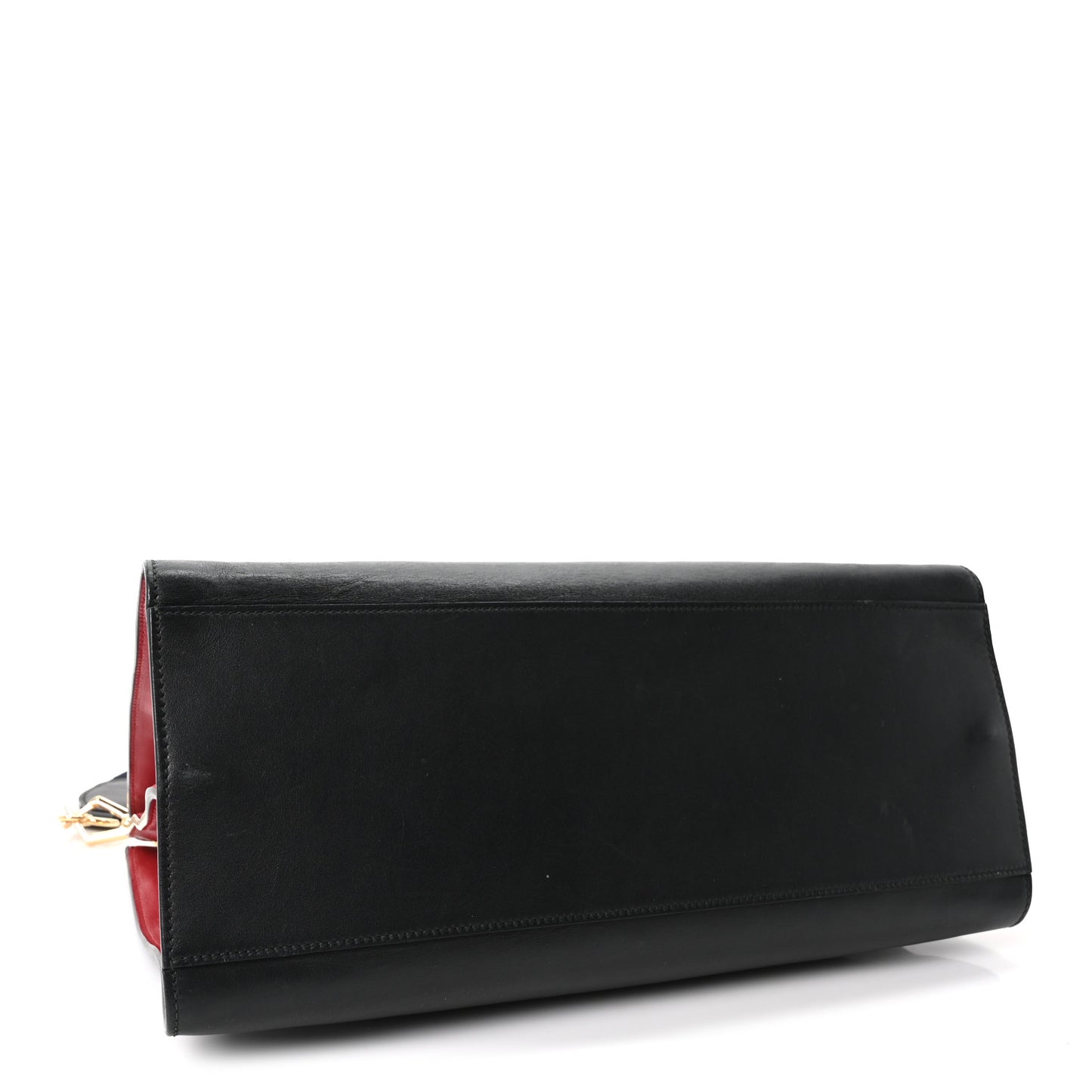 Nappa Bamboo Web Medium Nymphaea Top Handle Bag Black