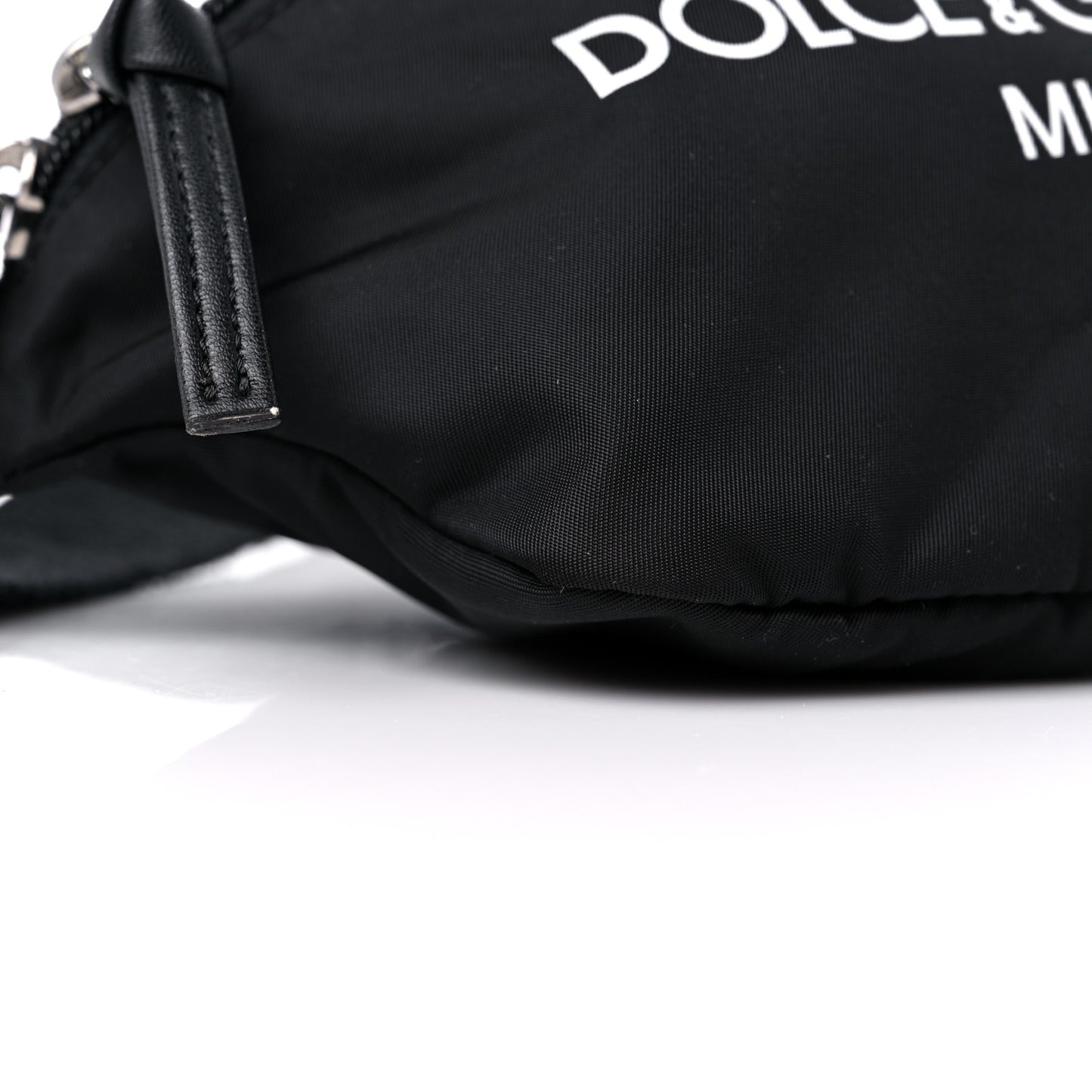 Nylon Logo Belt Bag Black