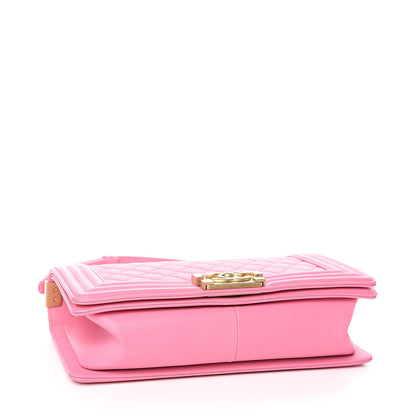 Chanel Lambskin Quilted Medium Boy Flap Pink 4 of 15