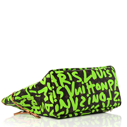 Louis Vuitton Monogram Graffiti Neverfull GM Green 4 of 14