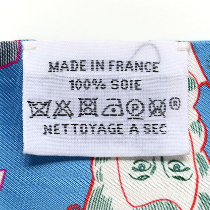 Hermes Silk Dress Code Twilly Bleu Azur White Rose 3 of 4