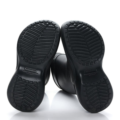 Balenciaga X CROCS Rubber Womens Rain Boots 37 Black 6 of 8
