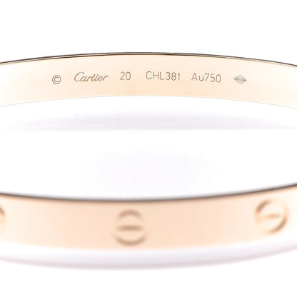 Cartier 18K Yellow Gold LOVE Bracelet 20 4 of 7