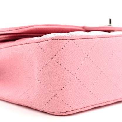 Chanel Caviar Quilted Medium Double Flap Pink 9 of 12