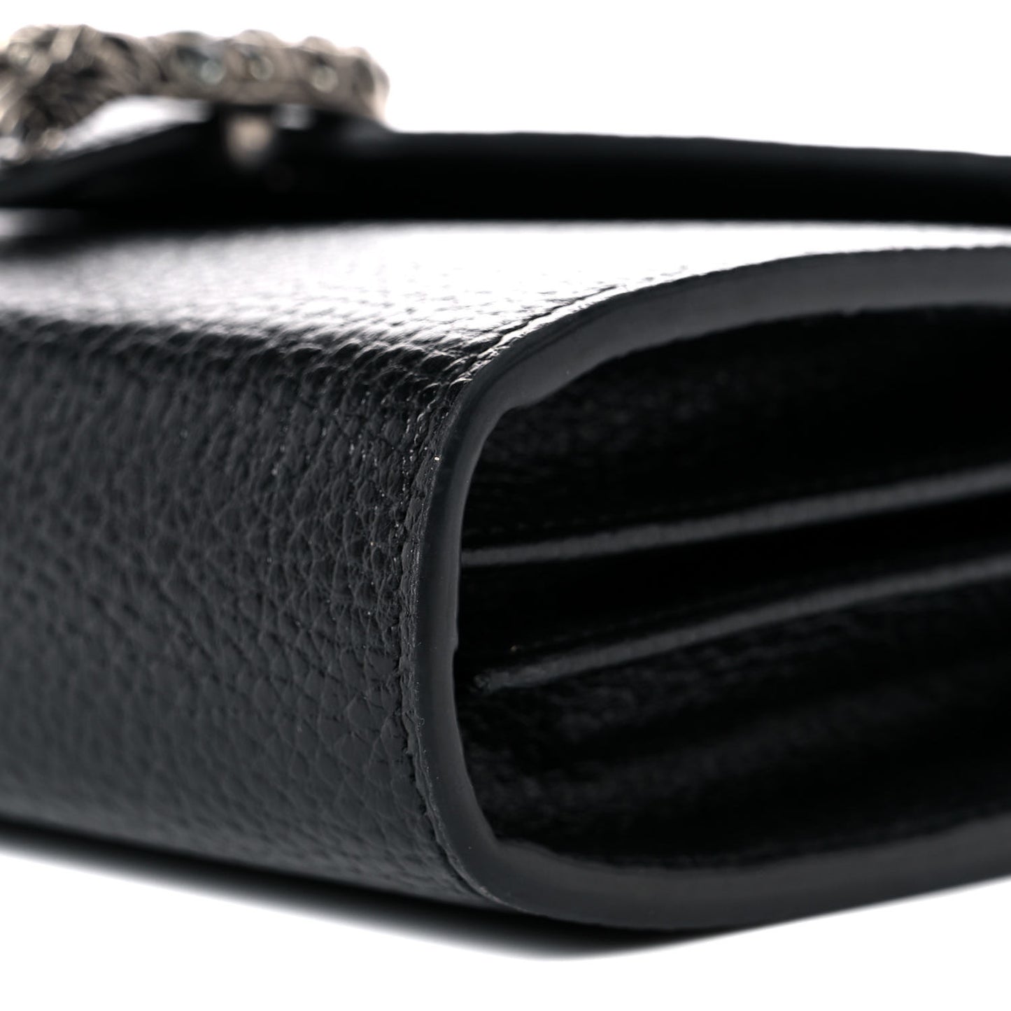 Calfskin Mini Dionysus Chain Wallet Black