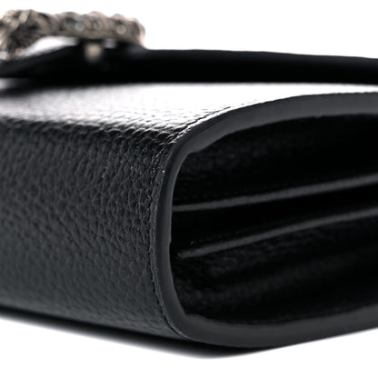 Gucci Calfskin Mini Dionysus Chain Wallet Black 9 of 10