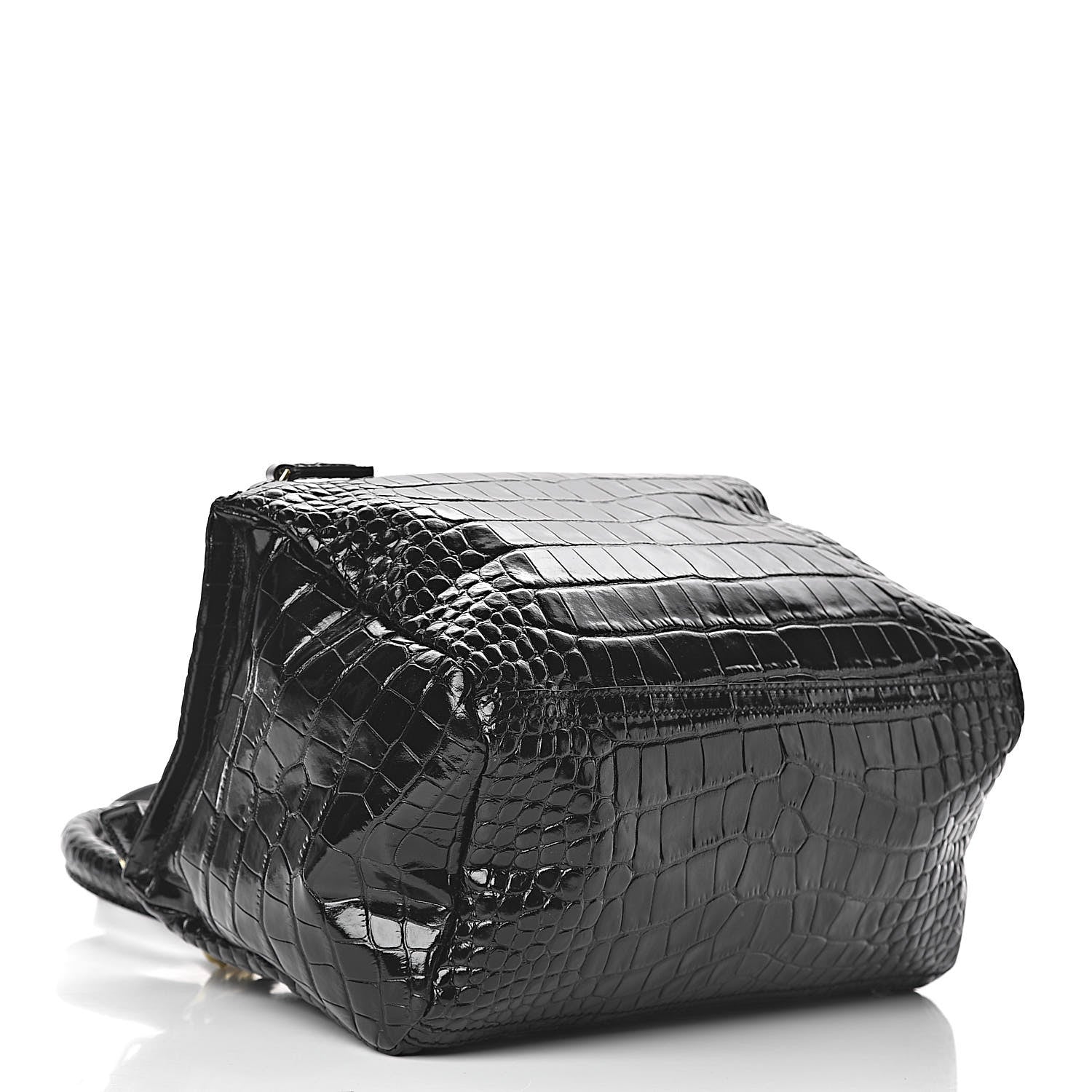 Givenchy Calfskin Crocodile Embossed Small Pandora Black 4 of 10