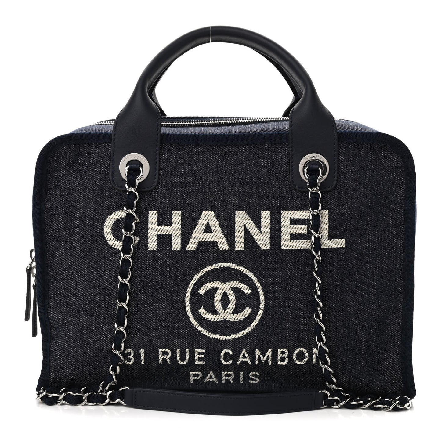 Denim Deauville Bowling Bag Dark Blue