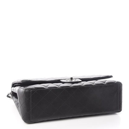 Chanel Lambskin Quilted Maxi Double Flap Black 4 of 17
