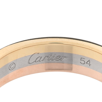 Cartier 18K Pink White Yellow Gold 4.8mm Vendome Louis Cartier Wedding Band Ring 54 6.75 4 of 5