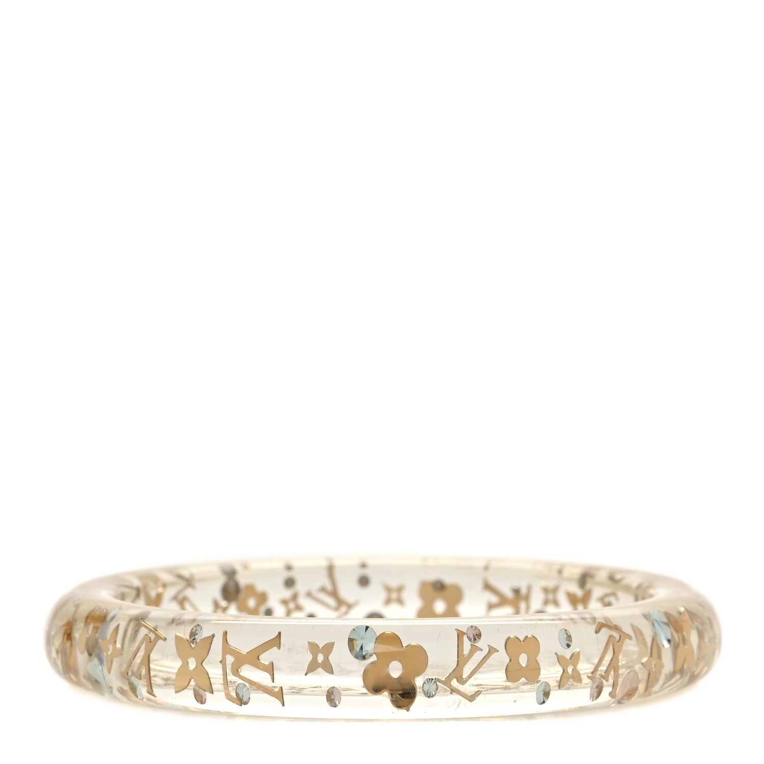 Louis Vuitton Resin Swarovski Small Inclusion Bracelet PM Transparent 3 of 5