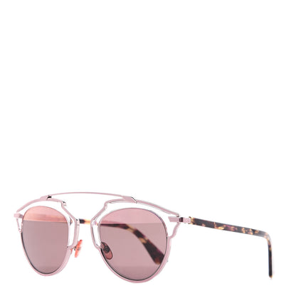 Christian Dior Mirrored So Real Sunglasses Pink Tortoise 1 of 8