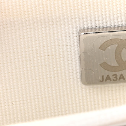 Chanel Lambskin Quilted Coco Bow Wallet On Chain WOC White 8 of 10