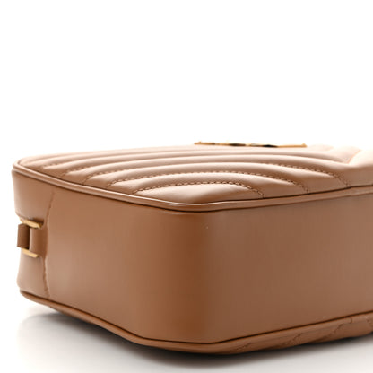 Saint Laurent Calfskin Matelasse Monogram Lou Camera Bag Cinnamon 9 of 10