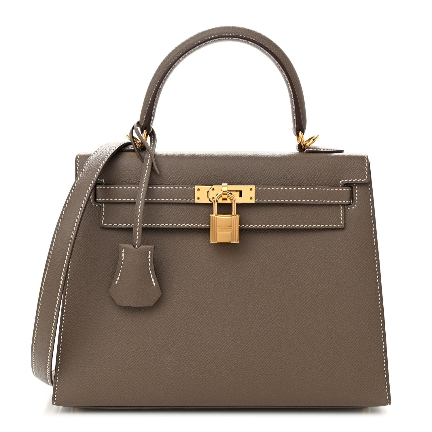 Hermes Epsom Kelly Sellier 25 Etoupe 1 of 11